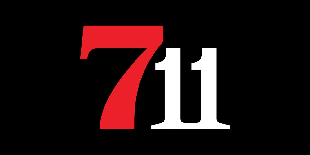 711 logo background