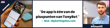 Interview tonybet mobiele app 1