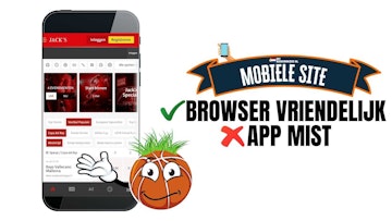Jacks app en mobiele site