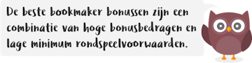 Owlie beste bookmaker bonussen nl