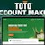 Een TOTO account aanmaken in 8 stappen