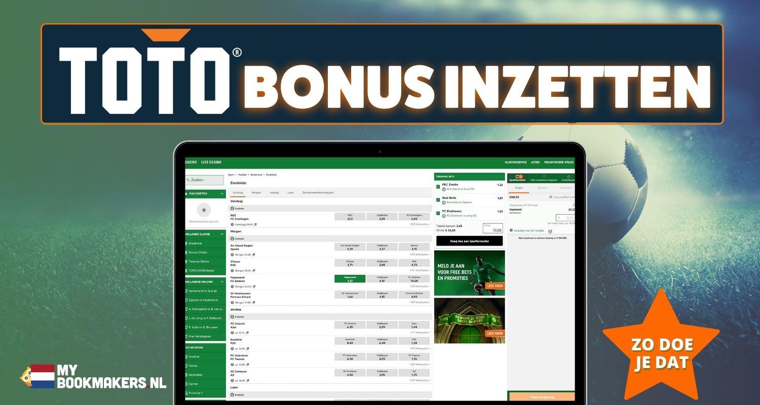 TOTO bonus inzetten