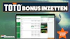 TOTO bonus inzetten