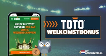 TOTO welkomstbonus wed 10 krijg 50