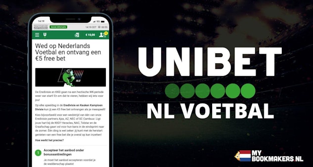 Unibet Nederlands Voetbal Free Bet bonus