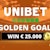 Unibet WK Golden Goal promotie met € 25.000 prijzenpot