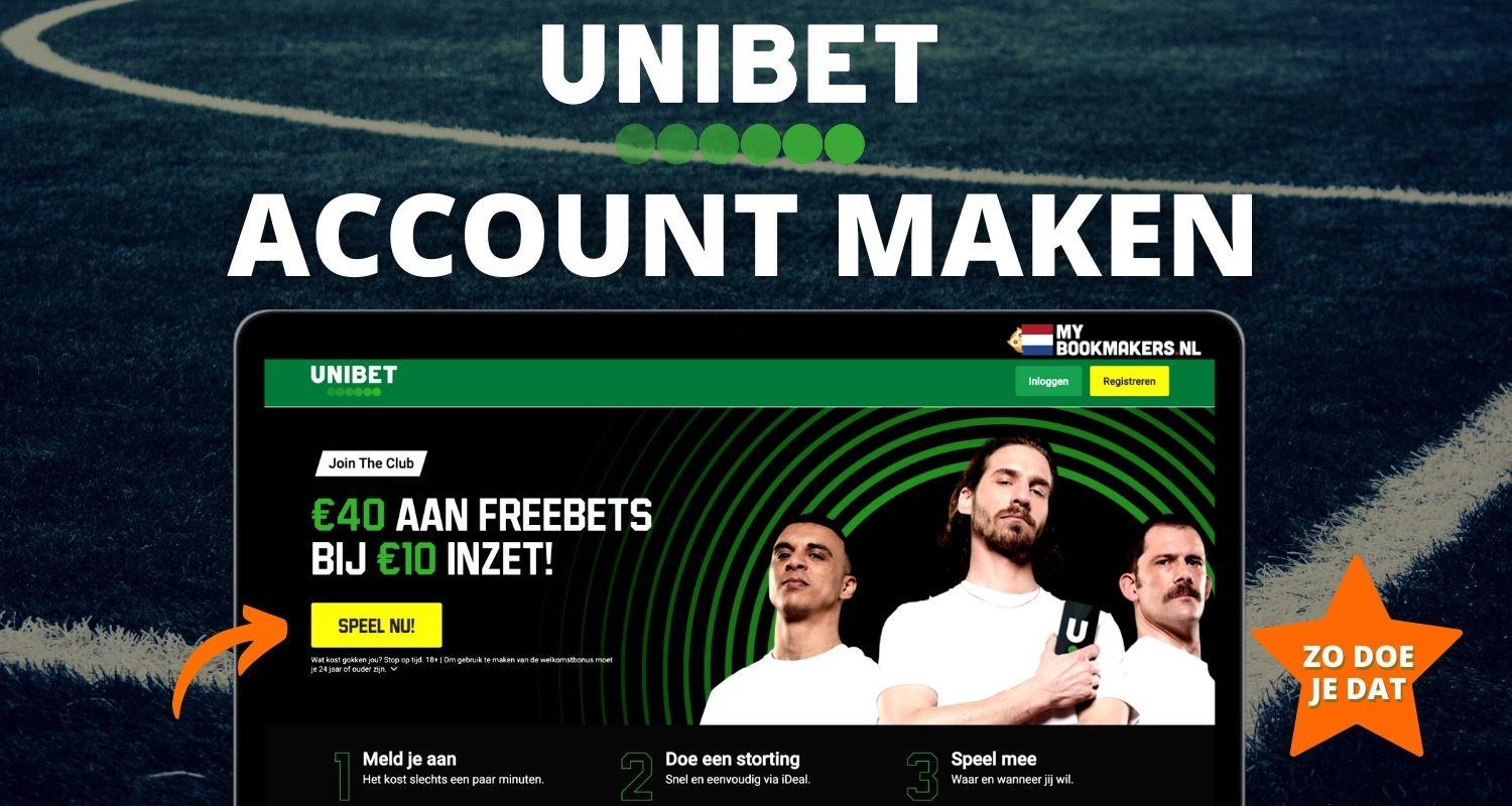 Unibet account aanmaken how to 1
