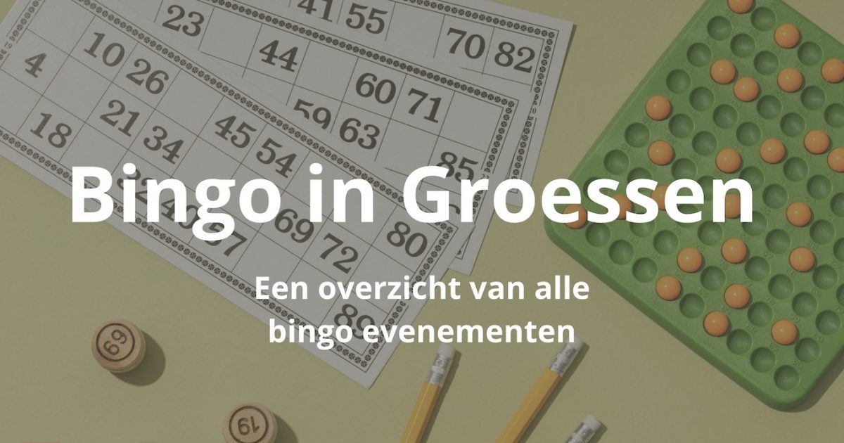 Bingo in Groessen - Kalender met alle evenementen