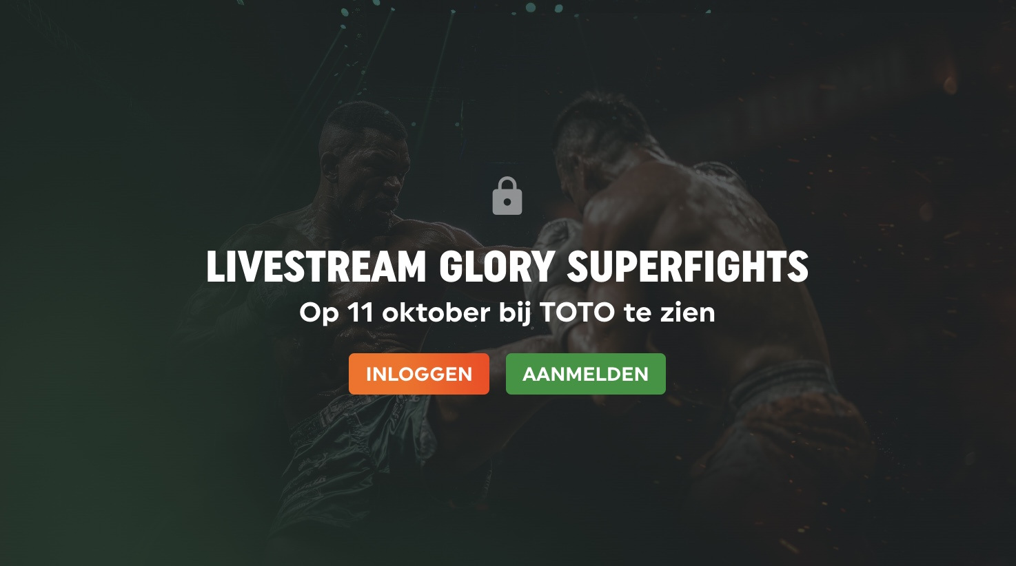 TOTO GLORY 104 Superfights Series livestream (11 oktober 2025)